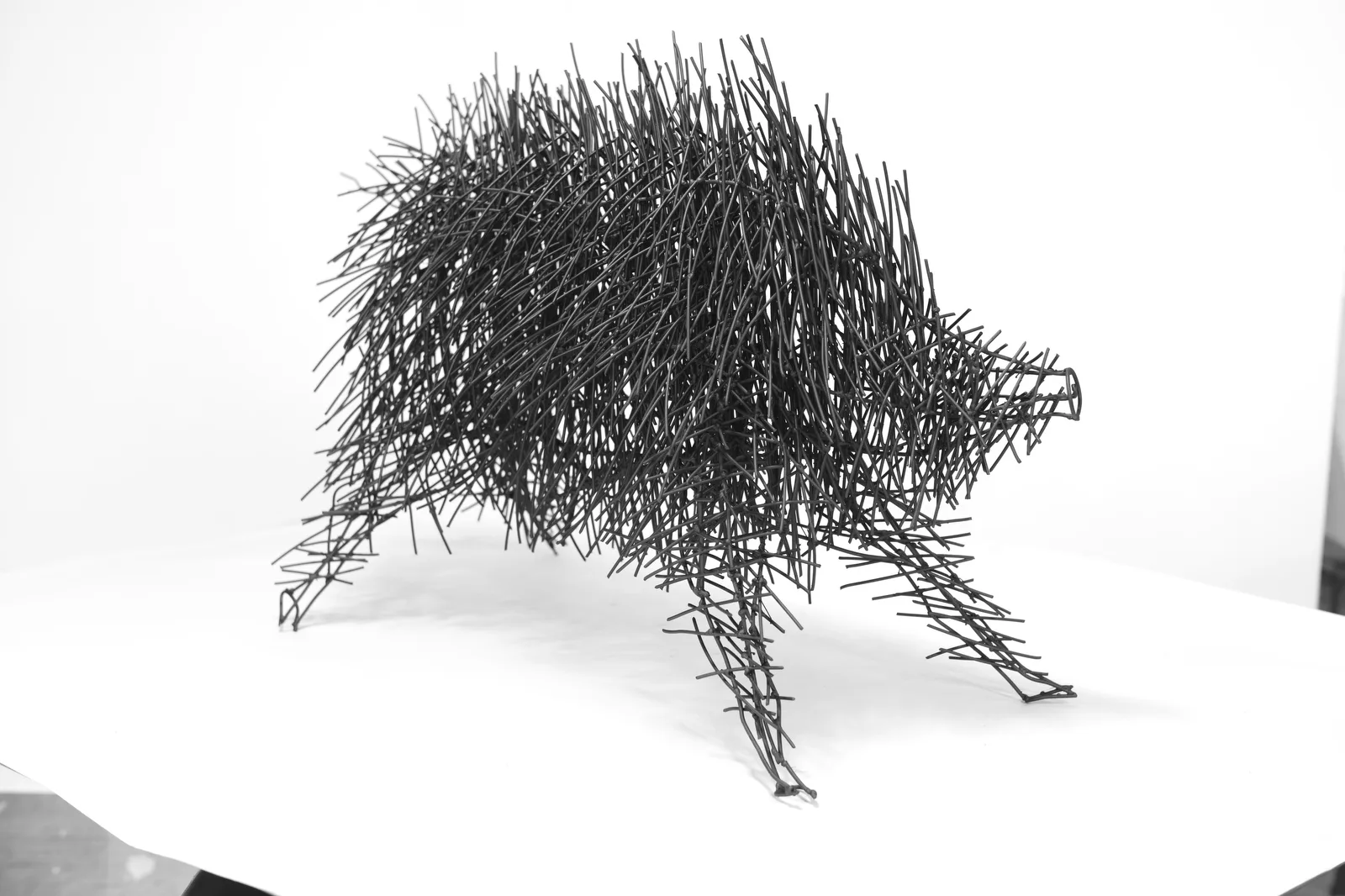 
                            Siegfried Kober, Wildschweinrotte und Stier              